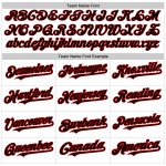 Maillot de baseball à fines rayures noir-rouge, mode, blanc, authentique, dégradé, personnalisé Maillot de baseball à fines rayures noir-rouge, mode, blanc, authentique, dégradé, personnalisé