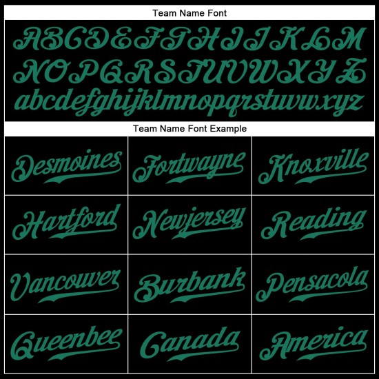 Maillot de baseball Gold-Kelly authentique personnalisé vert noir Maillot de baseball Gold-Kelly authentique personnalisé vert noir