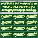 Maillot de baseball authentique vert, blanc et fluo Maillot de baseball authentique vert, blanc et fluo