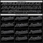Maillot de baseball personnalisé sans manches à rayures noires authentiques gris Maillot de baseball personnalisé sans manches à rayures noires authentiques gris
