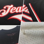 Maillot de baseball personnalisé en maille marron authentique crème rétro Maillot de baseball personnalisé en maille marron authentique crème rétro
