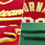 Maillot de baseball authentique vert, blanc et fluo Maillot de baseball authentique vert, blanc et fluo