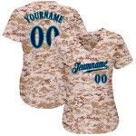 Au service de baseball authentique et personnalisé en jersey bleu marine et bleu sarcelle Camo Salute Au service de baseball authentique et personnalisé en jersey bleu marine et bleu sarcelle Camo Salute
